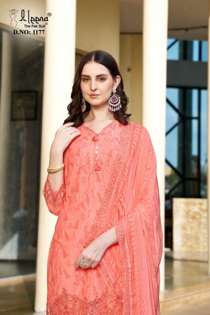 #1177 RIWAYAT (PEACH & BLUE) BY ALEENA